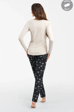 Denali piżama damska długi rękaw, długie spodnie