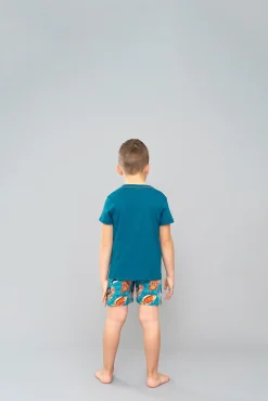 Krab piżama chłopięca krótki rękaw, krótkie spodnie