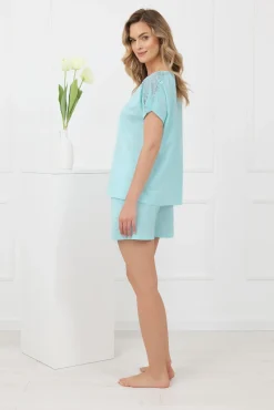 Piżama damska krótki rękaw, krótkie spodnie Sensual