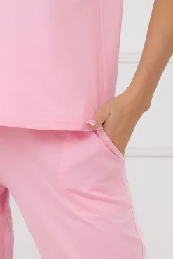 Piżama damska krótki rękaw, 3/4 spodnie Sensual