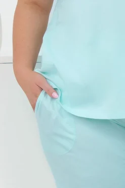 Piżama damska krótki rękaw, 3/4 spodnie Sensual