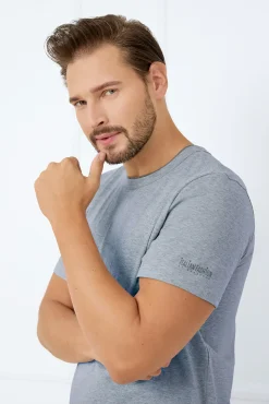Piżama męska krótki rękaw, krótkie spodnie Krystian