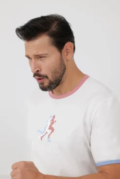 Piżama męska krótki rękaw, krótkie spodnie Sport