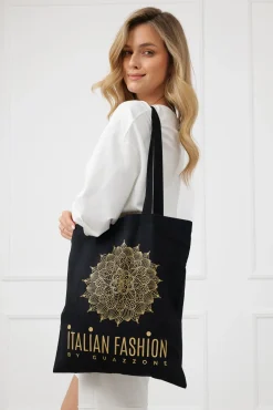Torba EKO czarna 38x42 MANDALA 2