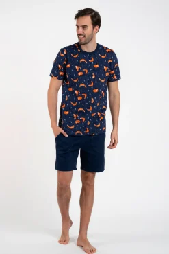 Witalis piżama męska krótki rękaw, krótkie spodnie